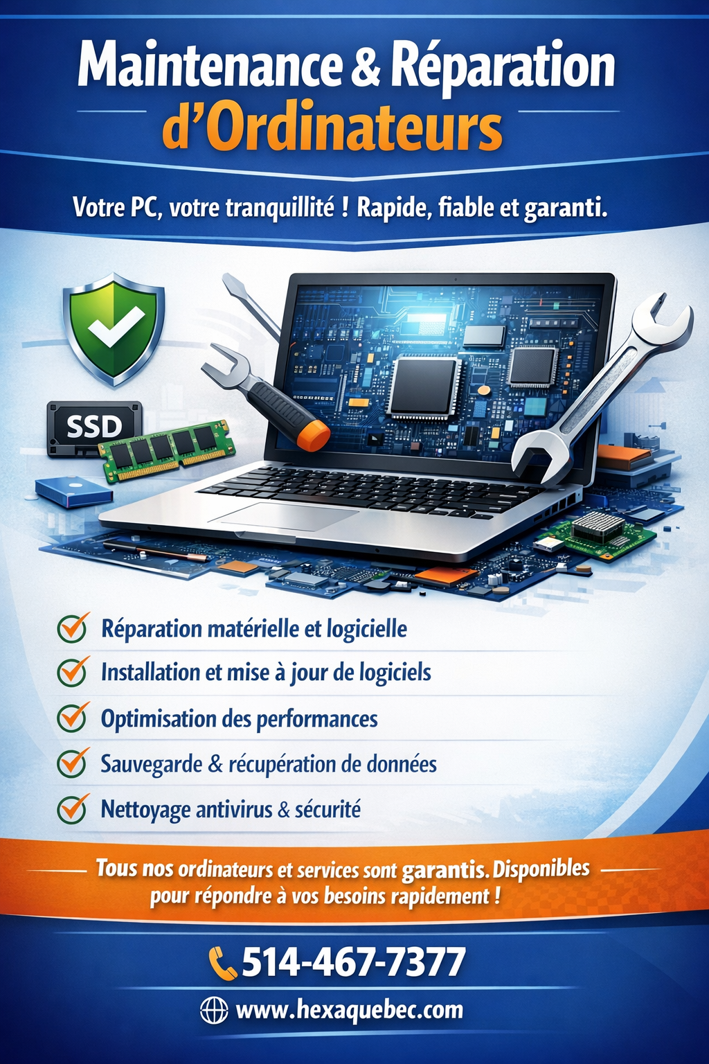 HexaQuébec – Maintenance & Solutions Informatiques